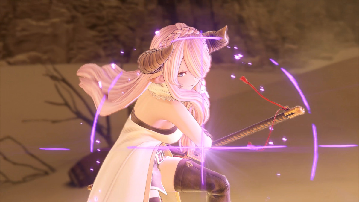 You need to play as Narmaya.